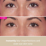 freezeframe BB BLUR before and after results showing instant blurring of imperfections and even skin tone