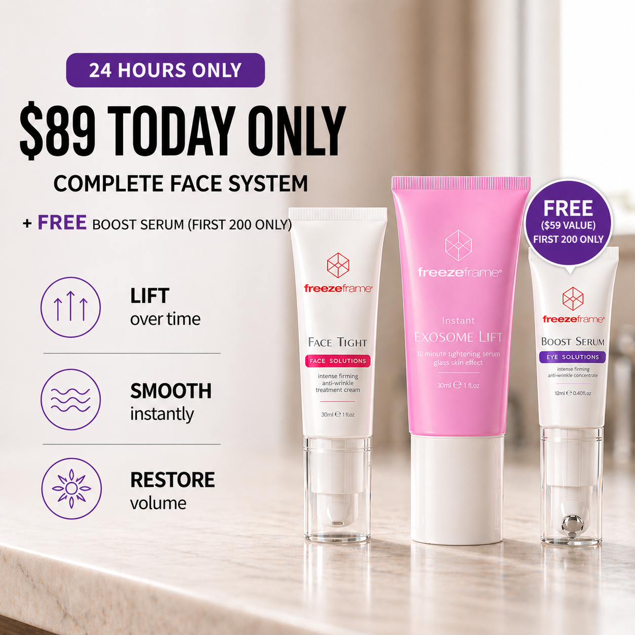 Complete Face System freezeframe