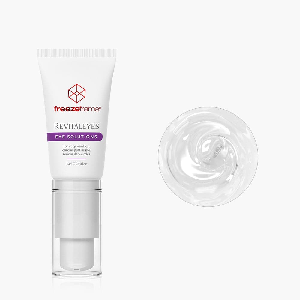 freezeframe REVITALEYES eye treatment for dark circles, puffiness and tired-looking eyes