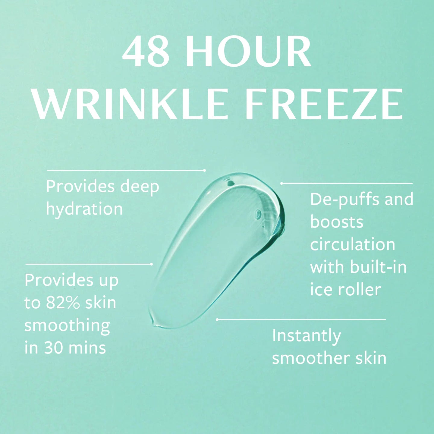 48 HOUR WRINKLE FREEZE ICE ROLLER MASK Self Care Corporation Pty Ltd