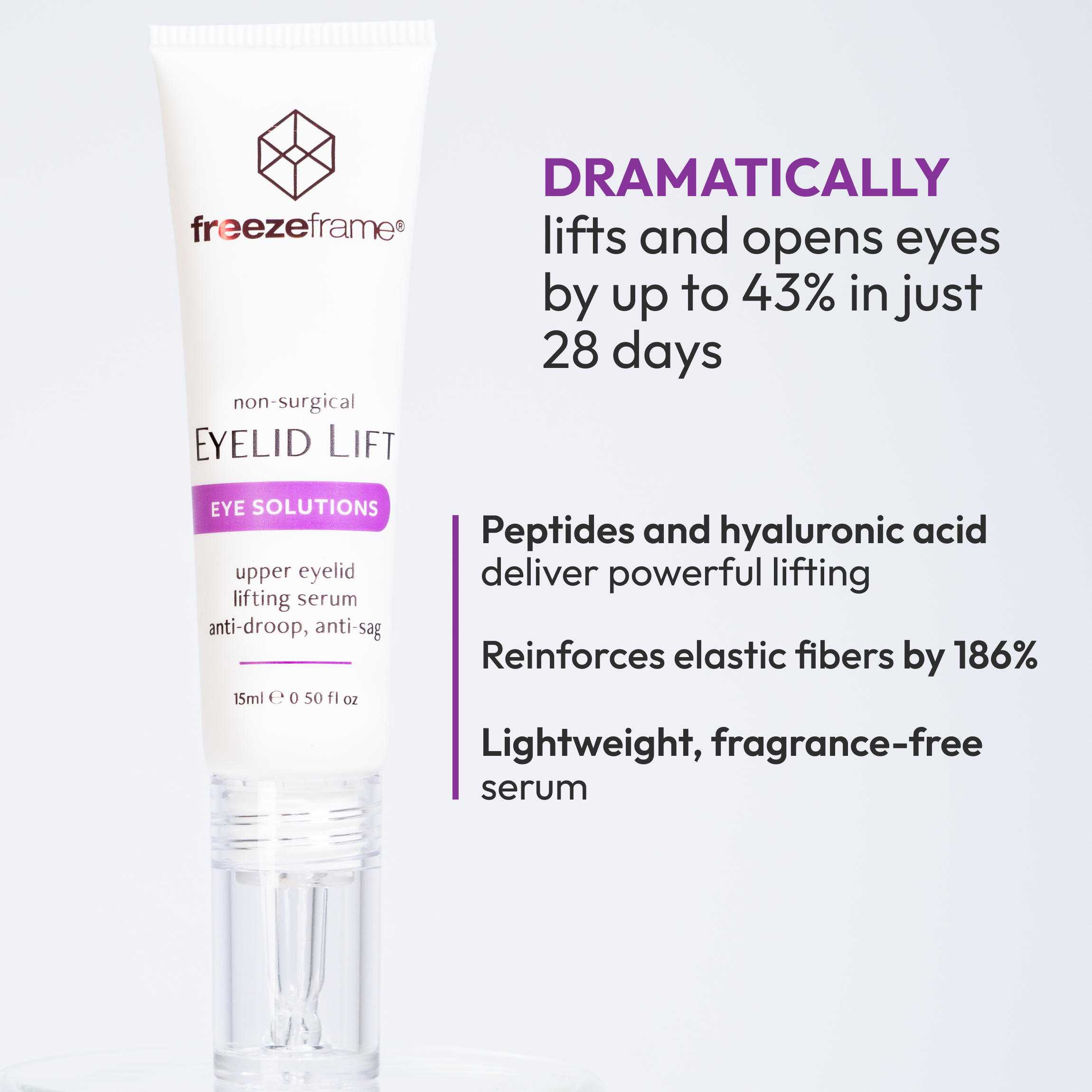 non-surgical EYELID LIFT freezeframe