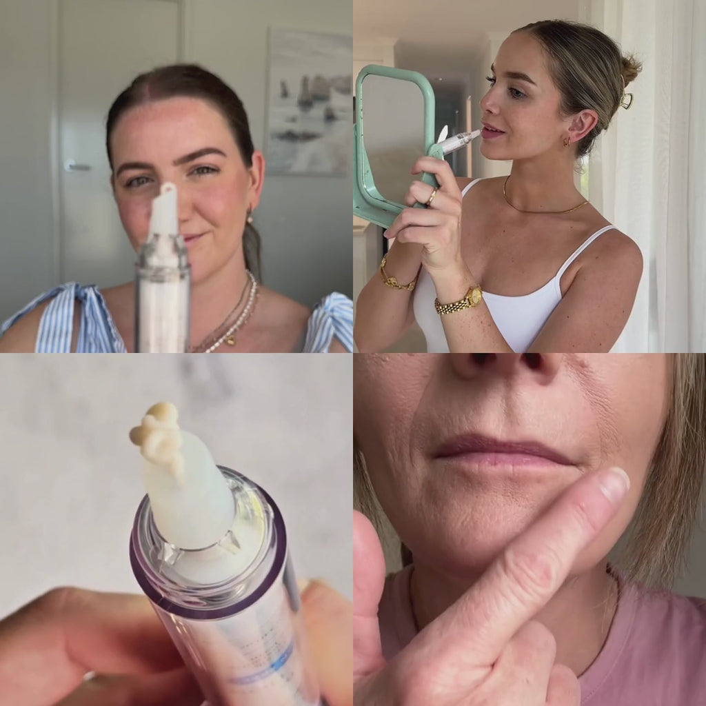 freezeframe LIP INJECTION lip plumper demonstrated in a real-life application video